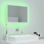 Espejo de baño LED acrílico blanco 60x8,5x37 cm de vidaXL, Tocadores de baño - Ref: Foro24-804916, Precio: 43,98 €, Descuento: %