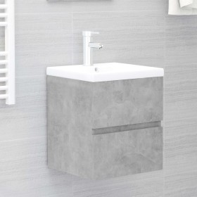 Armario para lavabo contrachapada gris hormigón 41x38,5x45 cm de vidaXL, Muebles de baño - Ref: Foro24-804732, Precio: 48,99 ...