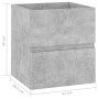 Armario para lavabo contrachapada gris hormigón 41x38,5x45 cm de vidaXL, Muebles de baño - Ref: Foro24-804732, Precio: 48,99 ...