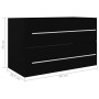 Armario para lavabo aglomerado negro 80x38,5x48 cm de vidaXL, Muebles de baño - Ref: Foro24-804702, Precio: 68,53 €, Descuent...