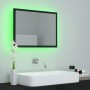 Black glossy acrylic bathroom mirror 60x8.5x37 cm by vidaXL, bathroom vanities - Ref: Foro24-804922, Price: 47,61 €, Discount: %