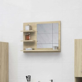 Bathroom mirror plywood oak Sonoma 60x10.5x45 cm by vidaXL, bathroom vanities - Ref: Foro24-805009, Price: 38,67 €, Discount: %