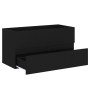 Black plywood vanity cabinet 90x38.5x45 cm by vidaXL, Bathroom furniture - Ref: Foro24-804756, Price: 52,65 €, Discount: %