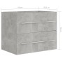 Mueble de lavabo madera ingeniería gris hormigón 60x38,5x48 cm de vidaXL, Muebles de baño - Ref: Foro24-804696, Precio: 54,99...