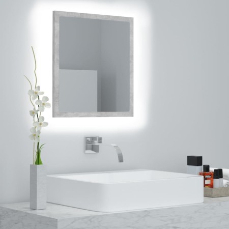 Espejo de baño acrílico gris hormigón 40x8,5x37 cm de vidaXL, Tocadores de baño - Ref: Foro24-804912, Precio: 26,85 €, Descue...