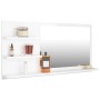 Bathroom mirror in glossy white plywood 90x10.5x45 cm by vidaXL, bathroom vanities - Ref: Foro24-805021, Price: 34,99 €, Disc...