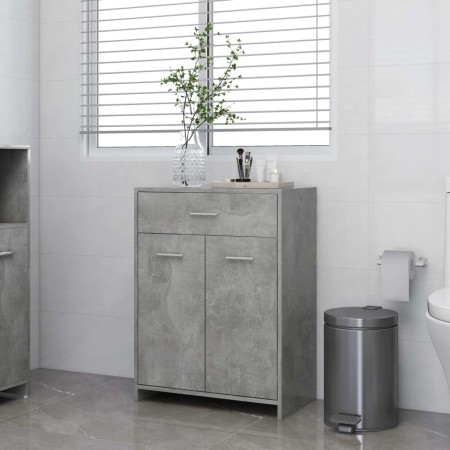 Bathroom cabinet made of gray concrete plywood, measuring 60x33x80 cm. by vidaXL, Bathroom furniture - Ref: Foro24-805028, Pr...