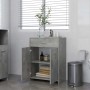 Bathroom cabinet made of gray concrete plywood, measuring 60x33x80 cm. by vidaXL, Bathroom furniture - Ref: Foro24-805028, Pr...