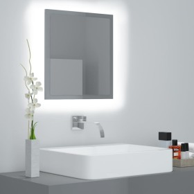 Bathroom mirror in glossy gray plywood, 40x8.5x37 cm by vidaXL, bathroom vanities - Ref: Foro24-804915, Price: 32,16 €, Disco...