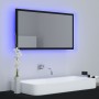 Espejo baño LED negro acrílico 80x8,5x37 cm de vidaXL, Tocadores de baño - Ref: Foro24-804925, Precio: 45,31 €, Descuento: %