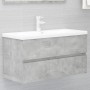 Armario para lavabo contrachapada gris hormigón 90x38,5x45 cm de vidaXL, Muebles de baño - Ref: Foro24-804759, Precio: 49,96 ...