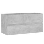 Armario para lavabo contrachapada gris hormigón 90x38,5x45 cm de vidaXL, Muebles de baño - Ref: Foro24-804759, Precio: 49,96 ...