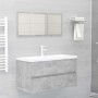 Armario para lavabo contrachapada gris hormigón 90x38,5x45 cm de vidaXL, Muebles de baño - Ref: Foro24-804759, Precio: 49,96 ...