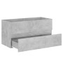 Armario para lavabo contrachapada gris hormigón 90x38,5x45 cm de vidaXL, Muebles de baño - Ref: Foro24-804759, Precio: 49,96 ...