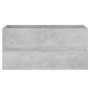 Armario para lavabo contrachapada gris hormigón 90x38,5x45 cm de vidaXL, Muebles de baño - Ref: Foro24-804759, Precio: 49,96 ...