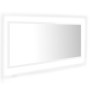 Espejo de baño LED acrílico blanco brillo 100x8,5x37 cm de vidaXL, Tocadores de baño - Ref: Foro24-804945, Precio: 59,29 €, D...