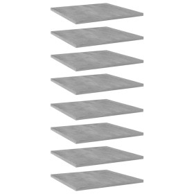 Estante estantería 8uds contrachapada gris hormigón 40x40x1,5cm de vidaXL, Estanterías - Ref: Foro24-805179, Precio: 35,56 €,...