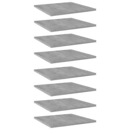 Shelf shelving unit 8 units plywood gray concrete 40x40x1.5cm by vidaXL, Shelves - Ref: Foro24-805179, Price: 35,56 €, Discou...