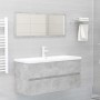 Armario para lavabo contrachapada gris hormigón 100x38,5x45 cm de vidaXL, Muebles de baño - Ref: Foro24-804768, Precio: 55,31...