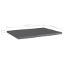 Shelf shelf 8 units glossy gray plywood 40x30x1.5 cm by vidaXL, Shelves - Ref: Foro24-805169, Price: 30,77 €, Discount: %