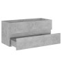 Armario para lavabo contrachapada gris hormigón 100x38,5x45 cm de vidaXL, Muebles de baño - Ref: Foro24-804768, Precio: 55,31...