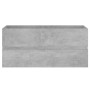 Armario para lavabo contrachapada gris hormigón 100x38,5x45 cm de vidaXL, Muebles de baño - Ref: Foro24-804768, Precio: 55,31...