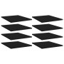 Shelf shelves 8 pcs black plywood 40x50x1.5 cm by vidaXL, Shelves - Ref: Foro24-805189, Price: 44,26 €, Discount: %