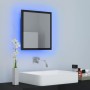 Glossy black acrylic bathroom mirror 40x8.5x37 cm by vidaXL, bathroom vanities - Ref: Foro24-804914, Price: 29,48 €, Discount: %