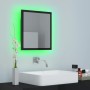 Glossy black acrylic bathroom mirror 40x8.5x37 cm by vidaXL, bathroom vanities - Ref: Foro24-804914, Price: 29,48 €, Discount: %