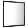 Glossy black acrylic bathroom mirror 40x8.5x37 cm by vidaXL, bathroom vanities - Ref: Foro24-804914, Price: 29,48 €, Discount: %