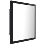 Glossy black acrylic bathroom mirror 40x8.5x37 cm by vidaXL, bathroom vanities - Ref: Foro24-804914, Price: 29,48 €, Discount: %