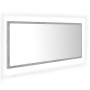 Espejo de baño LED acrílico gris hormigón 100x8,5x37 cm de vidaXL, Tocadores de baño - Ref: Foro24-804944, Precio: 49,79 €, D...