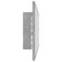 Concrete gray acrylic LED bathroom mirror 100x8.5x37 cm by vidaXL, bathroom vanities - Ref: Foro24-804944, Price: 49,79 €, Di...