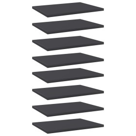 Shelf shelves 8 pcs gray plywood 40x30x1.5 cm by vidaXL, Shelves - Ref: Foro24-805159, Price: 30,99 €, Discount: %