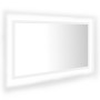 Espejo de baño LED acrílico blanco 80x8,5x37 cm de vidaXL, Tocadores de baño - Ref: Foro24-804924, Precio: 55,88 €, Descuento: %