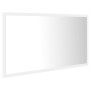 Espejo de baño LED acrílico blanco 80x8,5x37 cm de vidaXL, Tocadores de baño - Ref: Foro24-804924, Precio: 55,88 €, Descuento: %