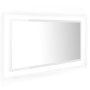 Espejo de baño LED crílico blanco brillo 90x8,5x37 cm de vidaXL, Tocadores de baño - Ref: Foro24-804937, Precio: 48,81 €, Des...