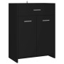 Armario de baño madera contrachapada negro 60x33x80 cm de vidaXL, Muebles de baño - Ref: Foro24-805025, Precio: 71,43 €, Desc...