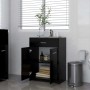 Black plywood bathroom cabinet 60x33x80 cm by vidaXL, Bathroom furniture - Ref: Foro24-805025, Price: 71,43 €, Discount: %