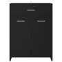 Armario de baño madera contrachapada negro 60x33x80 cm de vidaXL, Muebles de baño - Ref: Foro24-805025, Precio: 68,99 €, Desc...