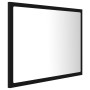 Acryl Badspiegel schwarz glänzend 60x8,5x37 cm von vidaXL, Badezimmerwaschtische - Ref: Foro24-804917, Preis: 53,46 €, Rabatt: %