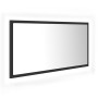 Badezimmerspiegel LED Acryl glänzend grau 90x8,5x37 cm von vidaXL, Badezimmerwaschtische - Ref: Foro24-804934, Preis: 44,39 €...