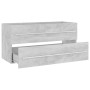 Armario para lavabo contrachapada gris hormigón 100x38,5x48 cm de vidaXL, Muebles de baño - Ref: Foro24-804723, Precio: 74,99...