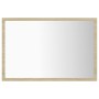 Sonoma oak acrylic bathroom mirror 60x8.5x37 cm by vidaXL, bathroom vanities - Ref: Foro24-804919, Price: 48,91 €, Discount: %