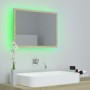 Sonoma oak acrylic bathroom mirror 60x8.5x37 cm by vidaXL, bathroom vanities - Ref: Foro24-804919, Price: 48,91 €, Discount: %