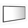 Espejo de baño LED acrílico gris brillo 90x8,5x37 cm de vidaXL, Tocadores de baño - Ref: Foro24-804939, Precio: 42,96 €, Desc...