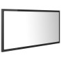 Espejo de baño LED acrílico gris brillo 90x8,5x37 cm de vidaXL, Tocadores de baño - Ref: Foro24-804939, Precio: 42,96 €, Desc...