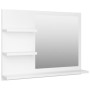 Espejo de baño madera contrachapada blanco 60x10,5x45 cm de vidaXL, Tocadores de baño - Ref: Foro24-805006, Precio: 37,46 €, ...