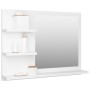 Espejo de baño madera contrachapada blanco 60x10,5x45 cm de vidaXL, Tocadores de baño - Ref: Foro24-805006, Precio: 37,46 €, ...