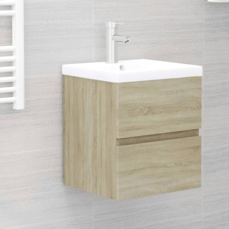 Armario de lavabo madera ingeniería roble Sonoma 41x38,5x45 cm de vidaXL, Muebles de baño - Ref: Foro24-804731, Precio: 56,19...